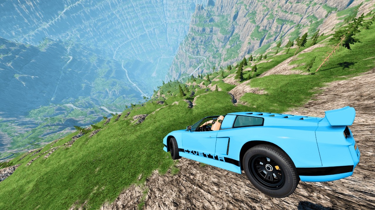 Cars VS Canyon Downhill (Insane Destruction) BeamNG.drive #6