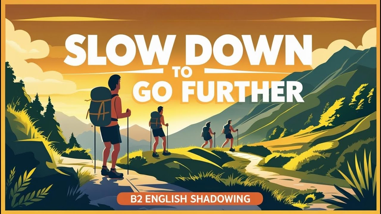 Why Slowing Down Can Actually Help You Go Further | B2 English Shadowing