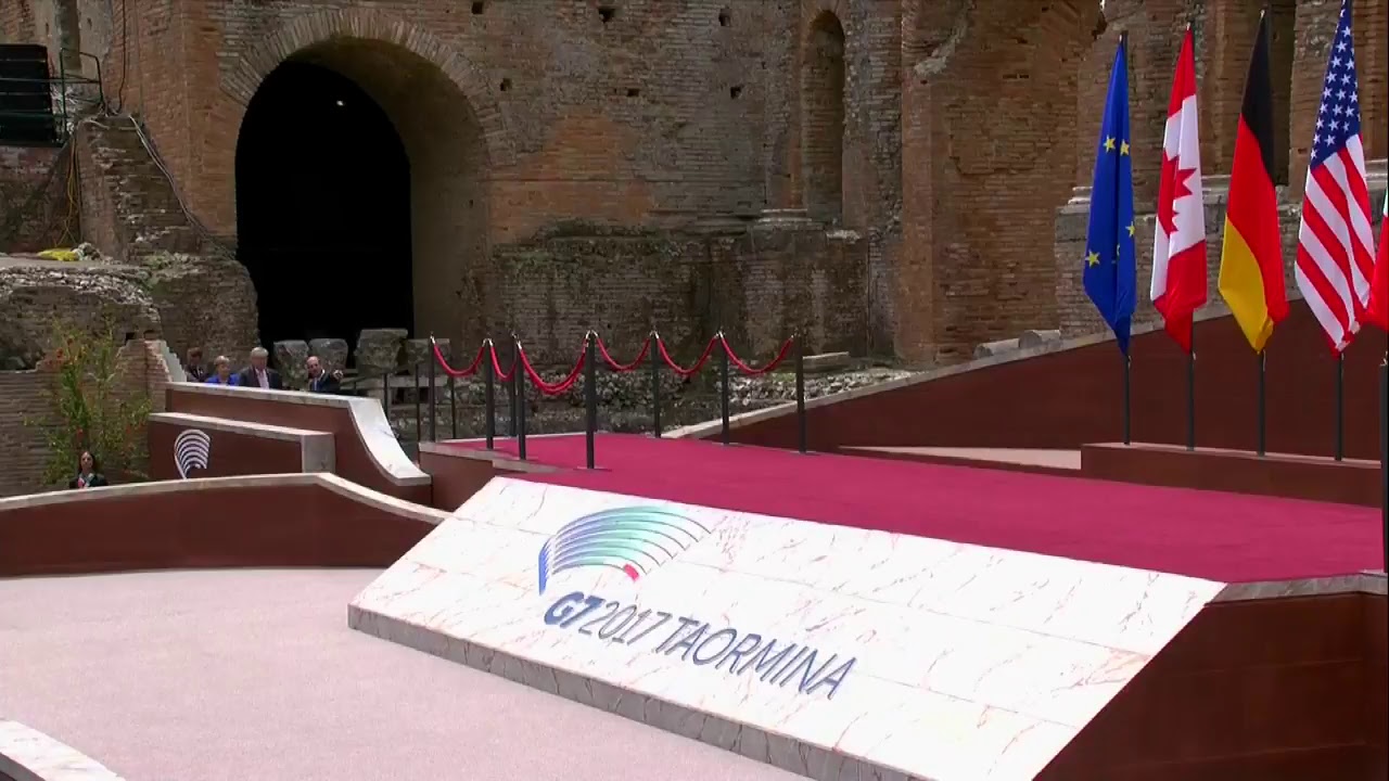 La cerimonia inaugurale del #G7Taormina al Teatro Greco
