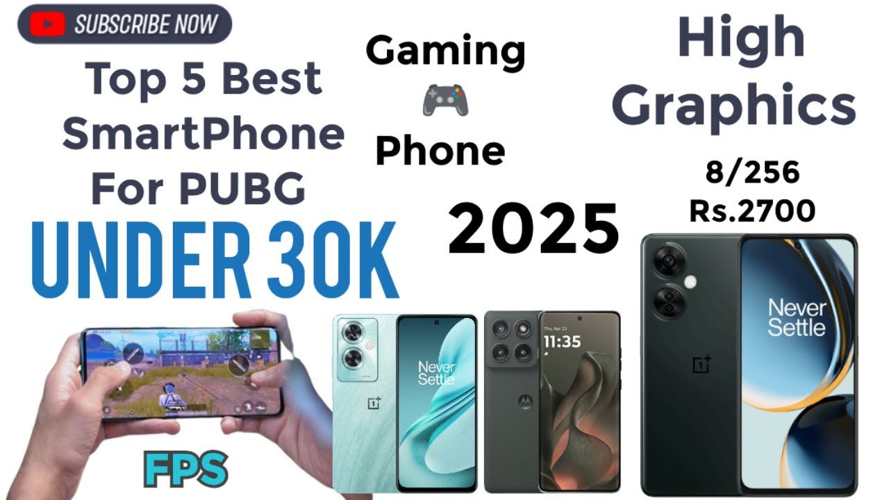 🔥 Top 5 Best Smartphones for PUBG Under 30000 in Pakistan | Best Gaming Phones 2025