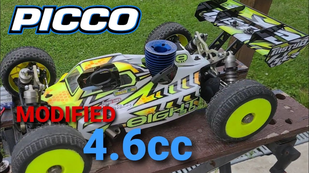 .28 in a Buggy, Picco 28 modified (by me) in my Losi 8ight