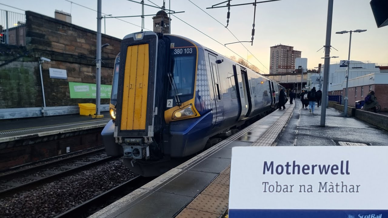 Trains at Motherwell *class 380*
