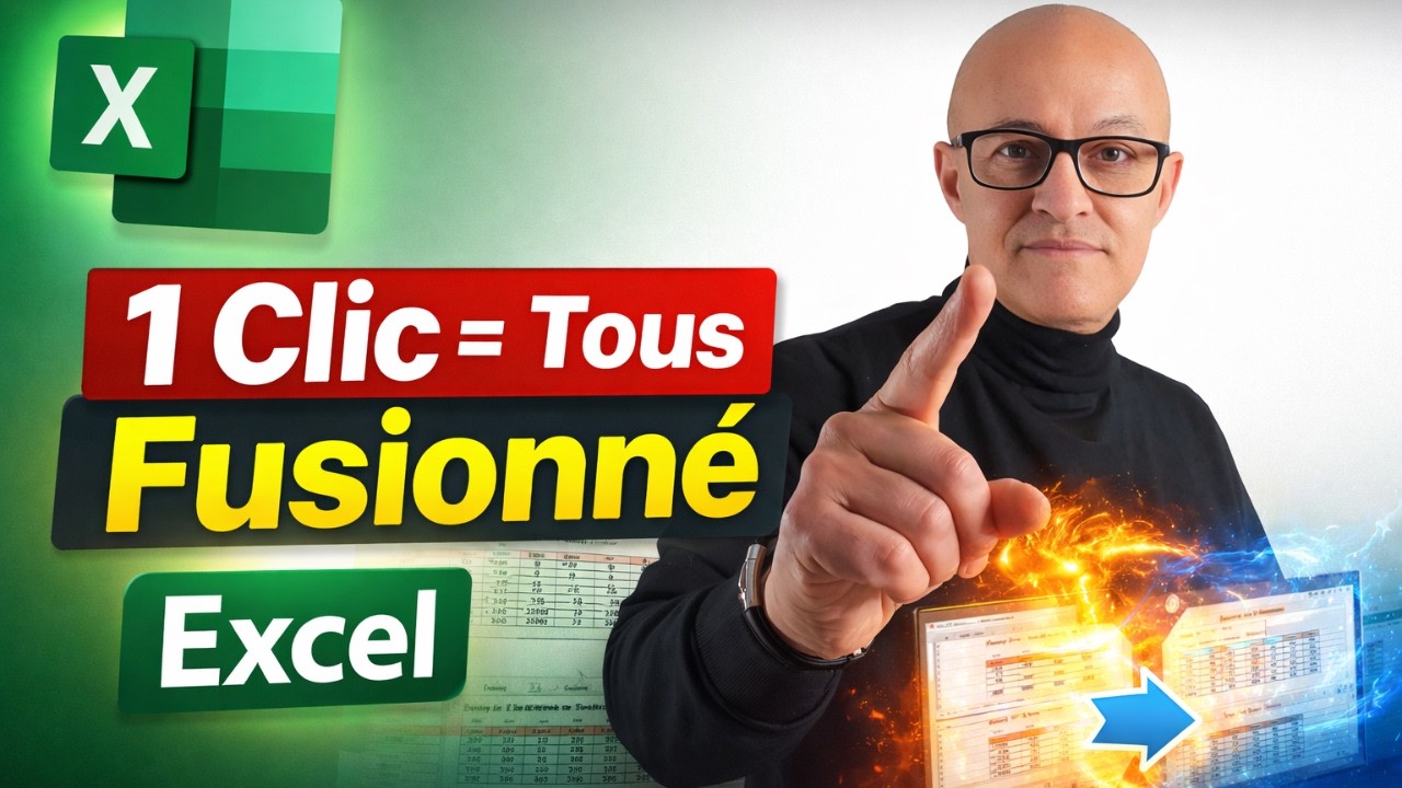 Excel | Fusionnez plusieurs fichiers en 1 seul 🚀