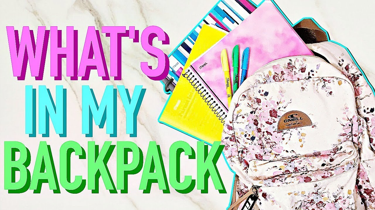 What's In My Backpack!