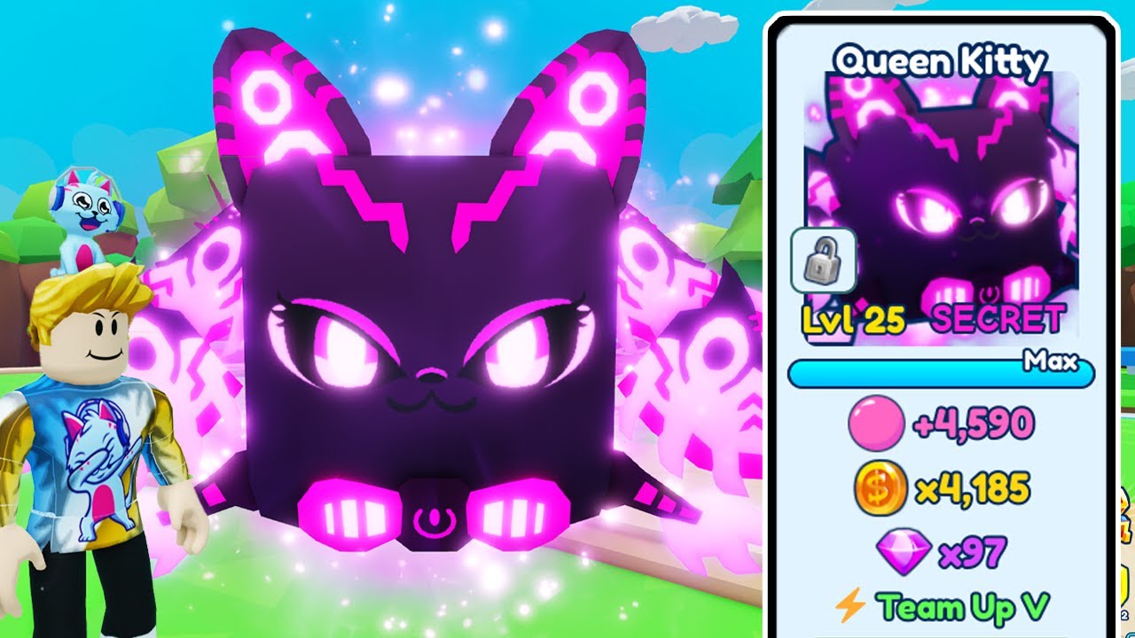 I Spent $17,976 Robux on this SECRET PET in Bubble Gum Simulator Infinity (Queen Kitty)