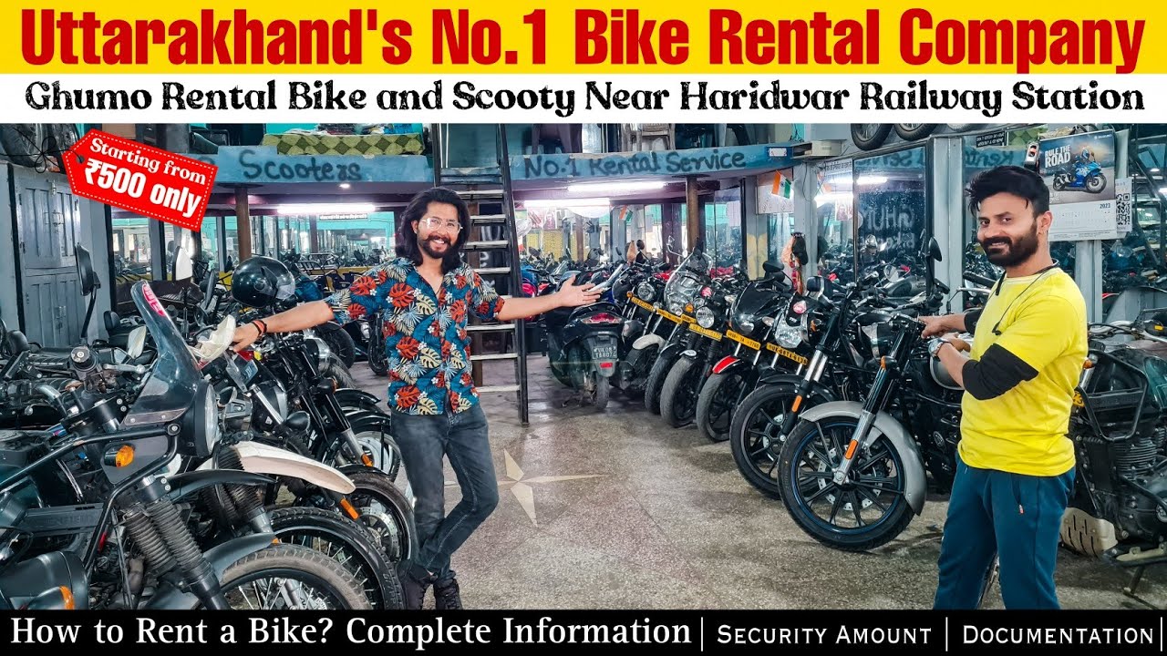 Haridwar Biggest🔥 Bike and Scooty Rental Company GHUMO | Haridwar Bike and Scooty Rental Shop