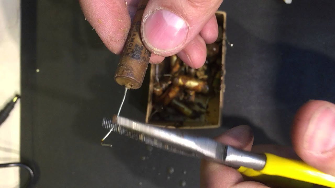 How to restuff paper capacitors VE7LE