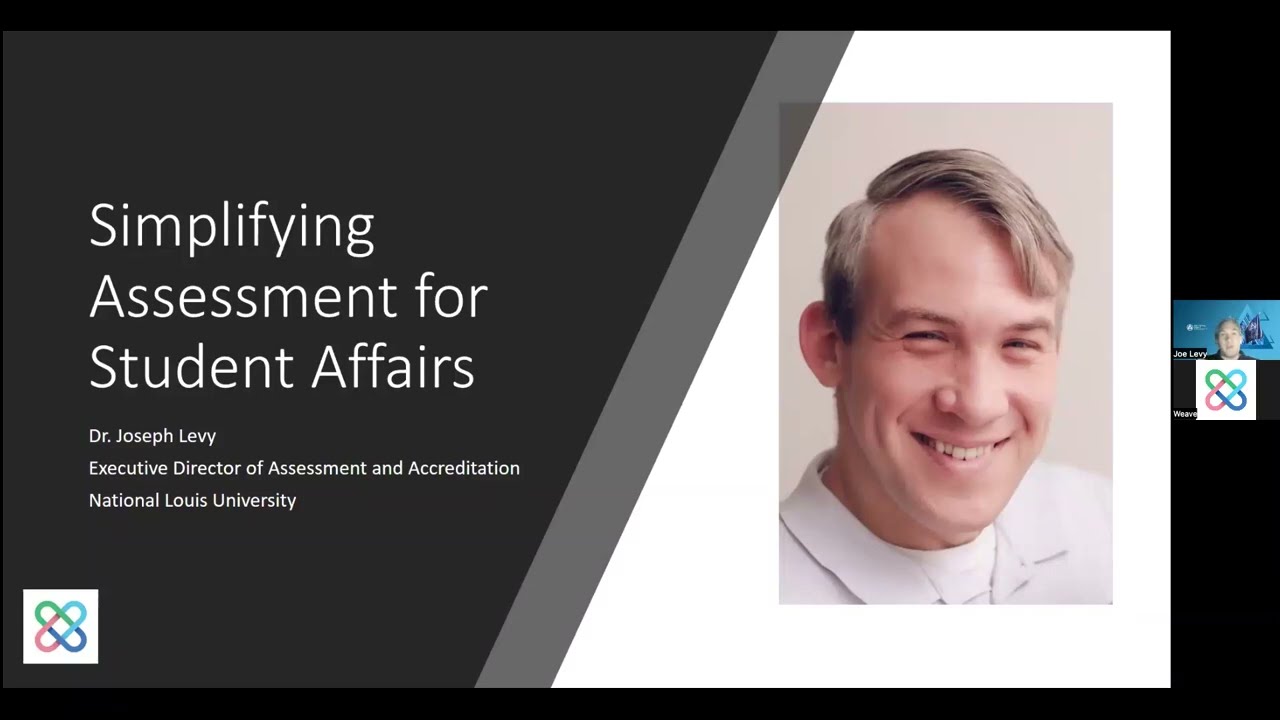 Simplifying Assessment for Student Affairs with Dr. Joe Levy | Weave