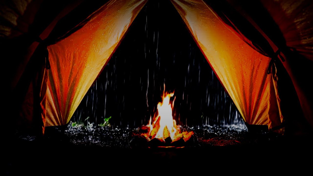 Mountain Camping in the Rain ⛺ Gentle Rain Sounds for Deep Sleep (No Thunder)