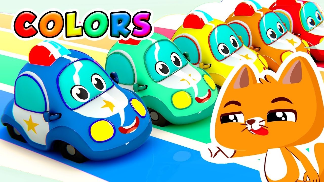 What’s Your Favorite Color? 🌈 | 🚓 Learn colors with the magic police cars!