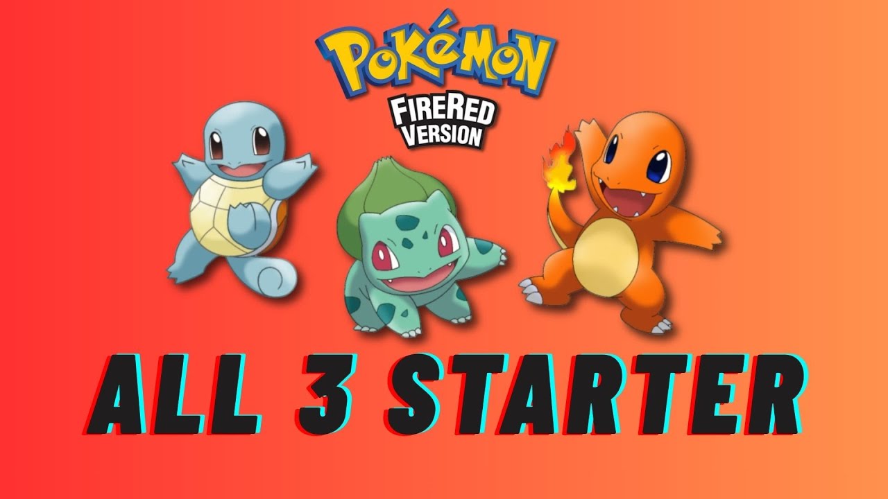Pokemon Fire Red || All 3 Starter || Day 12 #Live #Pokemon (Horizontal)