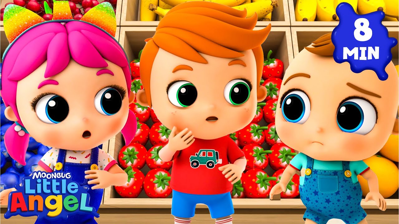 🥦 Learn & Sing: Supermarket Trip | Little Angel | Dance Party Songs 2026 🎤 Sing and Dance Along 🎶