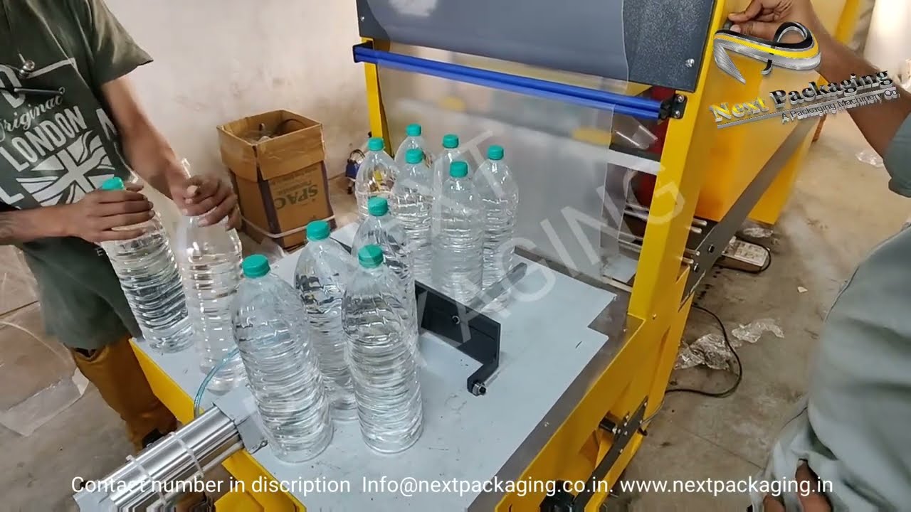 Streamline Your Bottling: Web Sealer with Shrink Tunnel for Mineral Water