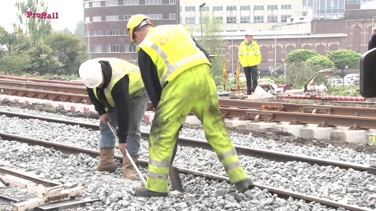 Werken aan het spoor Hengelo