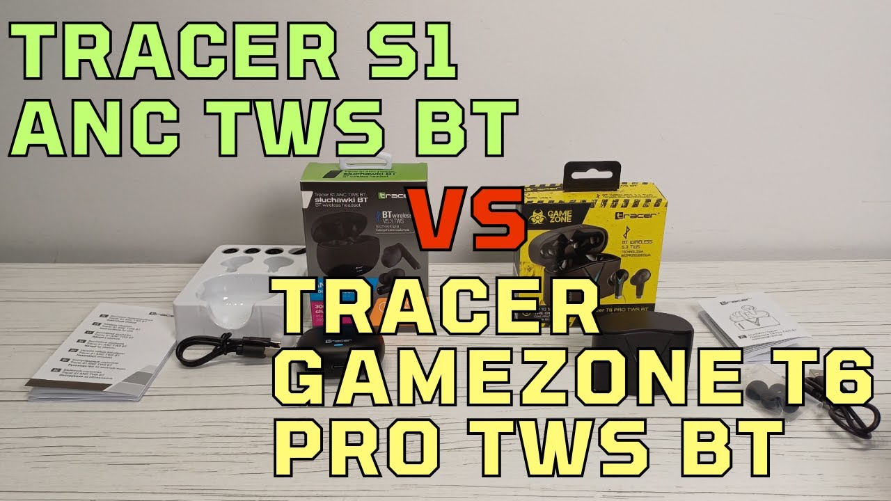 Słuchawki TRACER S1 ANC i TRACER GAMEZONE T6 PRO– recenzja bezprzewodowych słuchawek TWS dla graczy