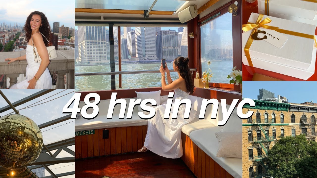 Only 48 Hours in NYC | coach brand trip, boat ride, face time style vlog