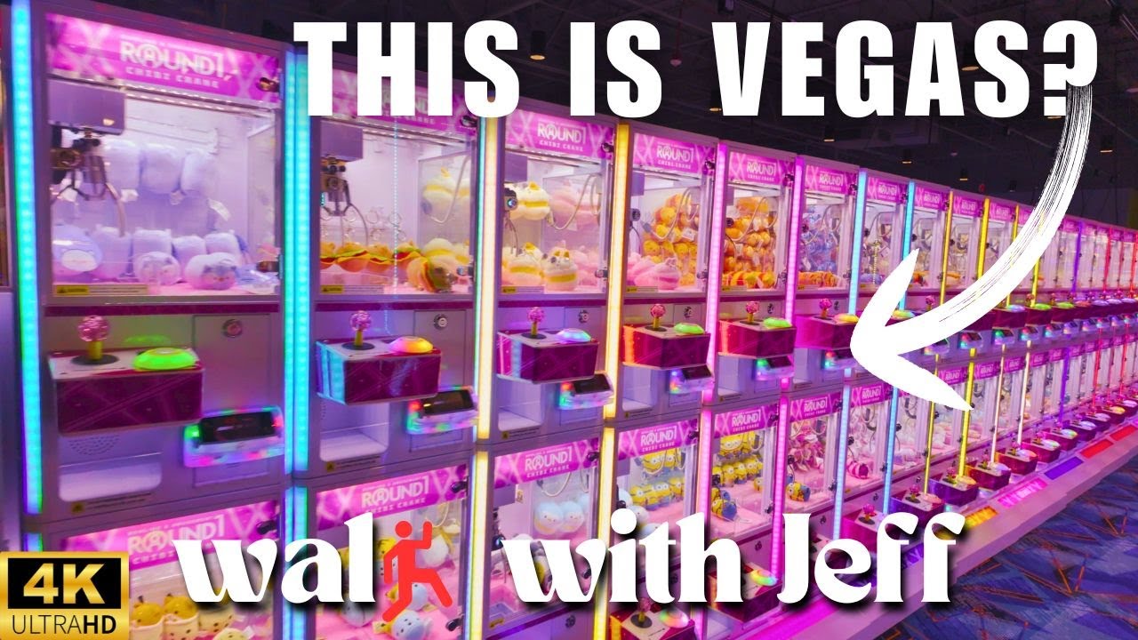 Beat the Heat! Inside Las Vegas Outlets South with Unique Arcade Fun! 🌟 WALK WITH JEFF 4K HDR