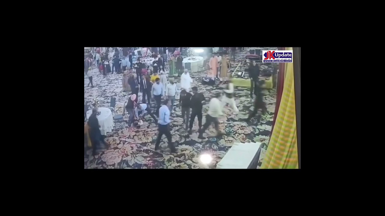Firing at Wedding Attended by Farooq Abdullah Caught on CCTV