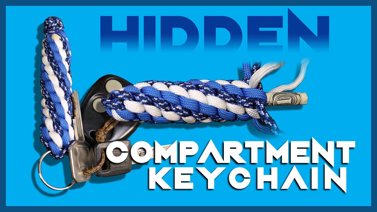 Hidden Compartment Paracord Keychain