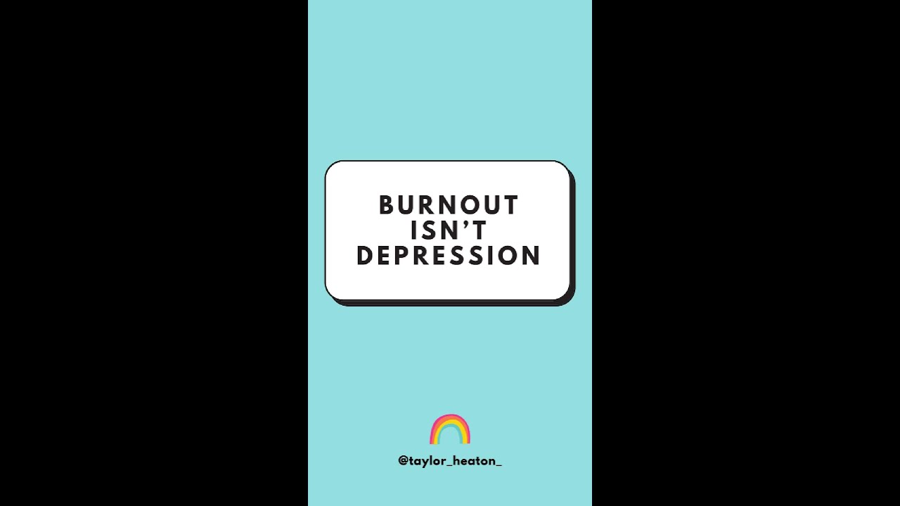 AUTISTIC BURNOUT &ne; DEPRESSION! 🔥