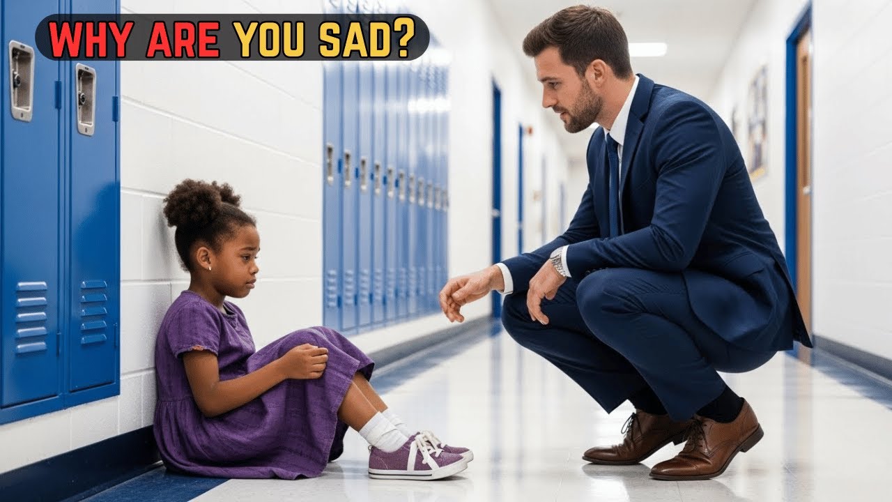 Billionaire visited a school And Saw A Little Black Girl Sad And Crying- He witnessed a horrific sc