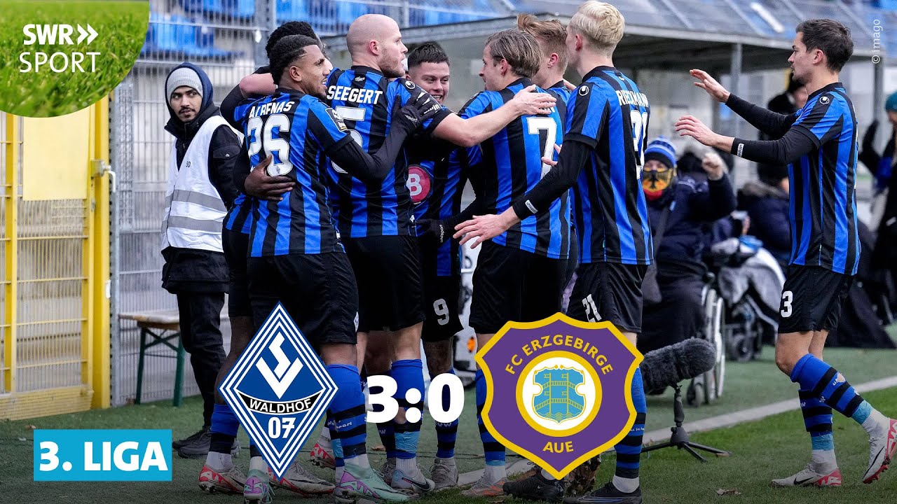 3. Liga: Traumtor per Hacke - Waldhof schlägt Aue  | SWR Sport
