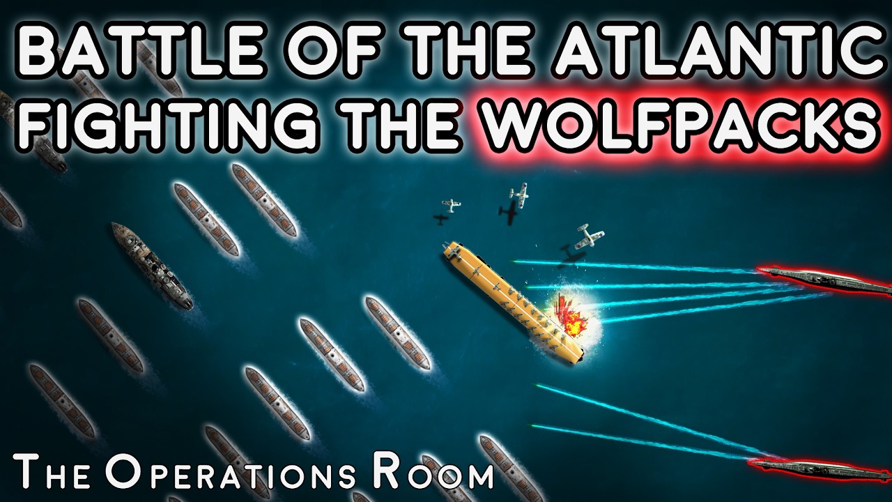 Battle of the Atlantic - Convoy HG76 Fights the Wolfpacks - Animated