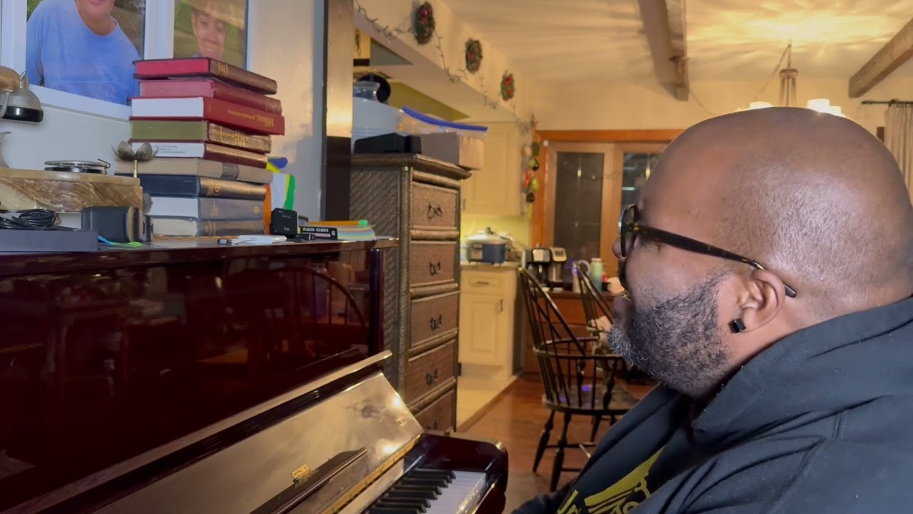 A little worship in my living room.