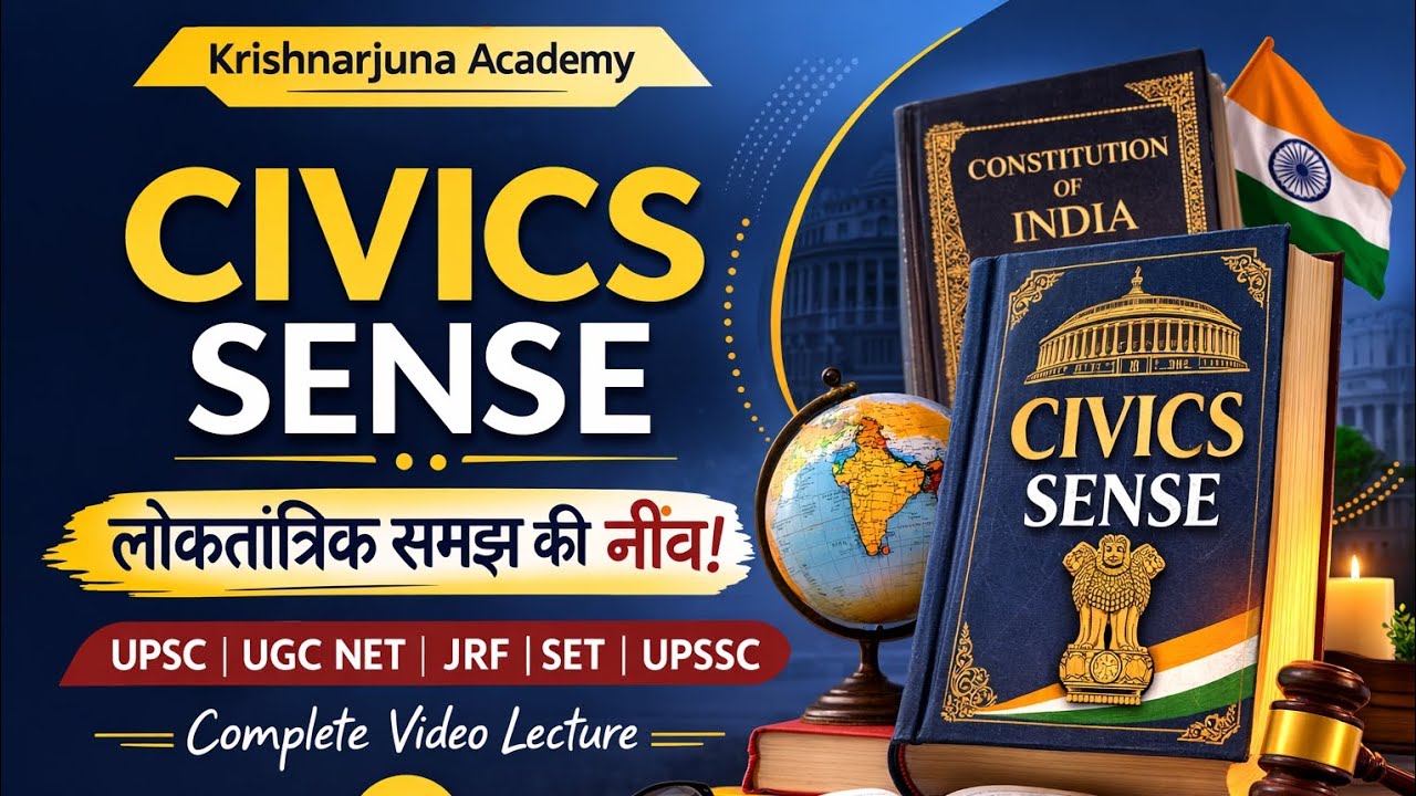 CIVICS SENSE | Indian Polity | UPSC | UGC NET | JRF | SET | UPSSC | जिम्मेदार नागरिक | 