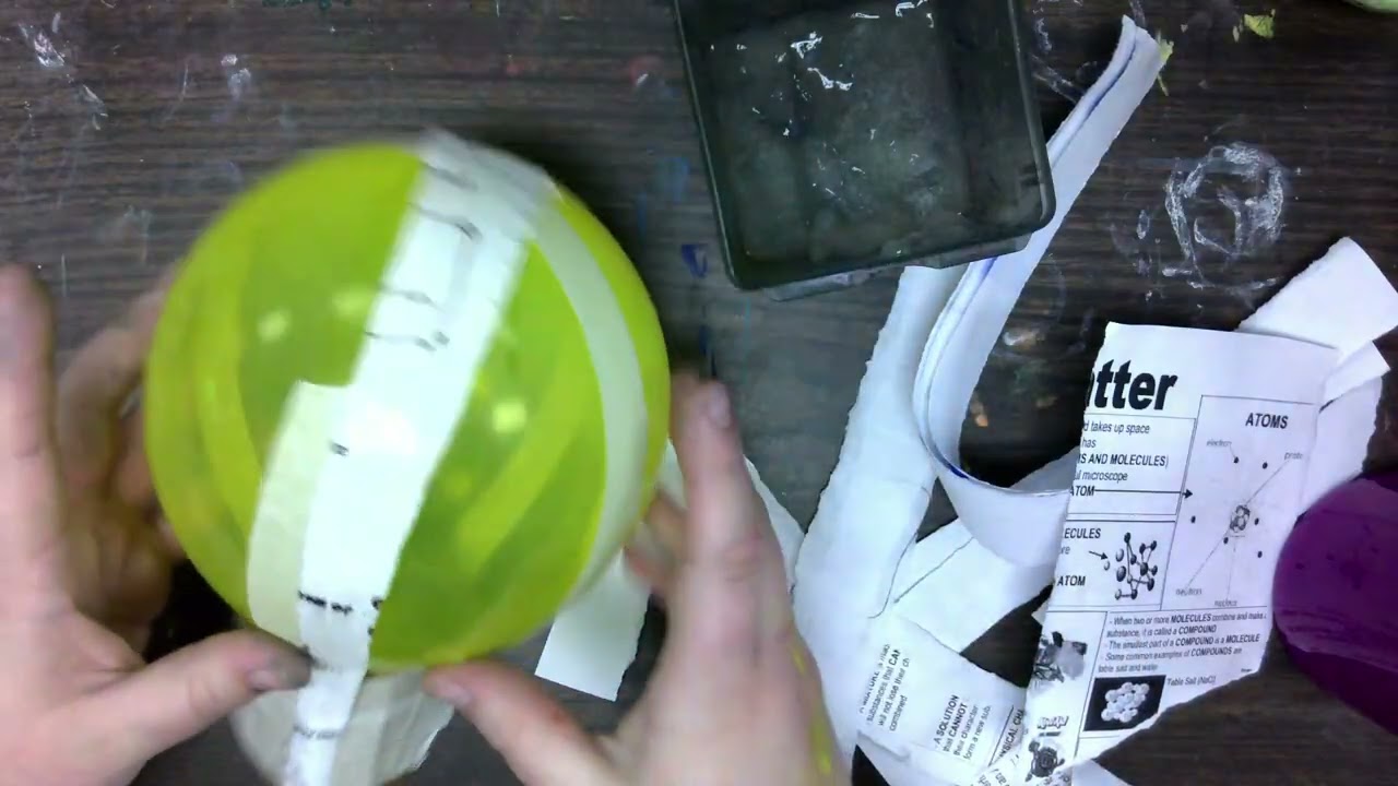 Hot air balloon mache step 2