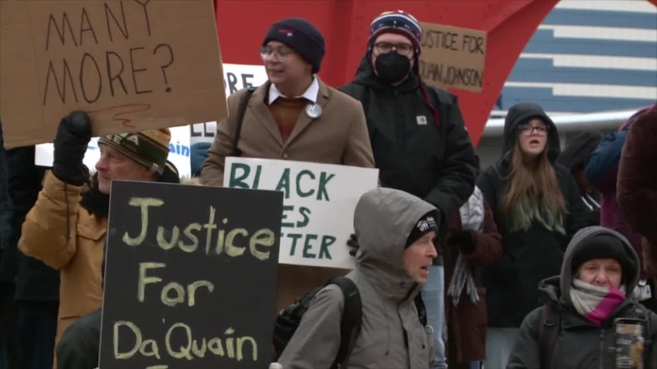 Family & protesters demand answers in shooting death of Da'Quain Johnson