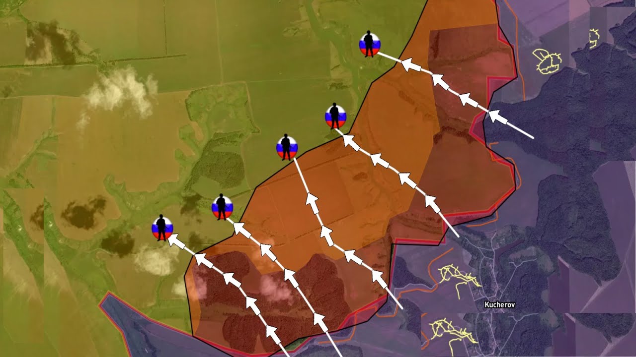 Российские войска пересекают Сумскую границу в нескольких направлениях. Продвижение в Донецке и З...