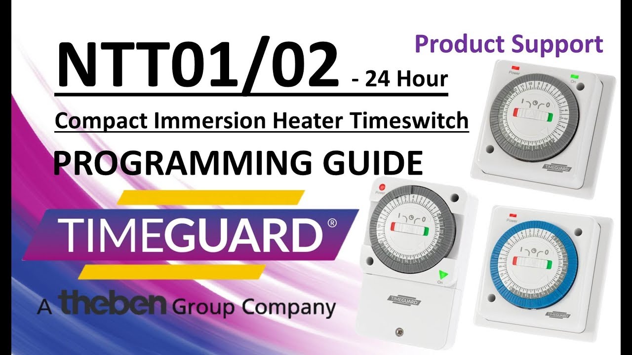 Timeguard NTT01, NTT02 & NTT05 Programming Instructions