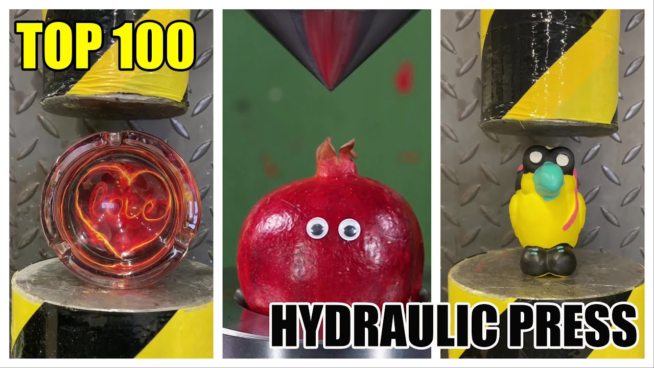 Top 100 Most Satisfying Hydraulic Press Crushes | Ultimate Crushing Moments Compilation #asmr