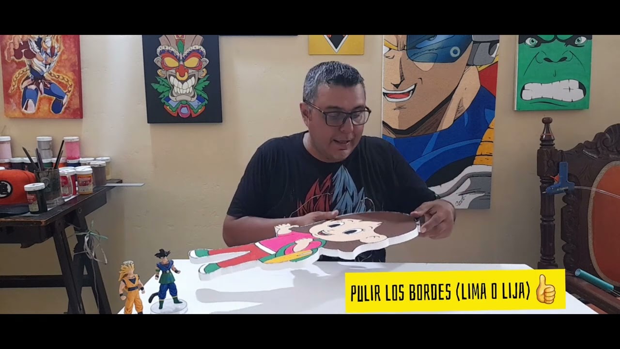 COMO PINTAR UNA FIGURA EN ICOPOR paso a paso (parte 2 )