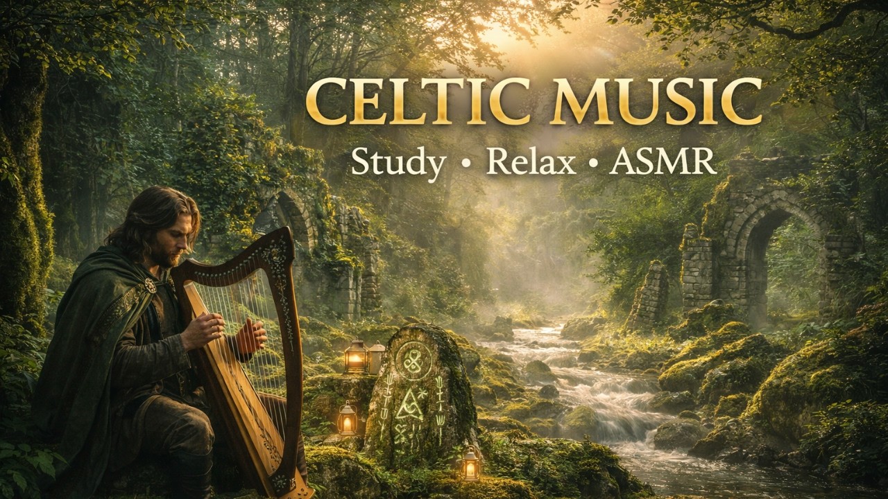 Celtic Music to Focus Study and Relax 🌙🍃🎶