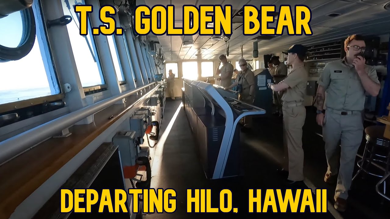 Training Ship Golden Bear Departing Hilo