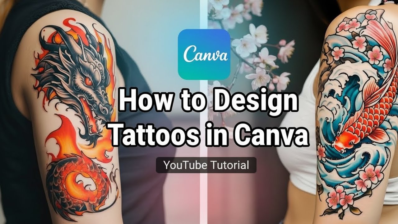 How to Design Custom Tattoos in Canva with AI | Step-by-Step Tutorial