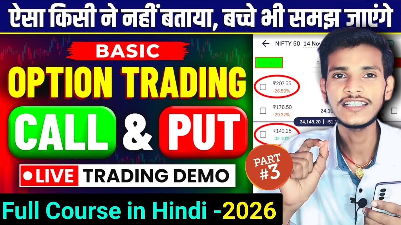 Option Trading Kaise Karte Hain | Option Trading Kaise Karen | options trading for beginners|Part 03