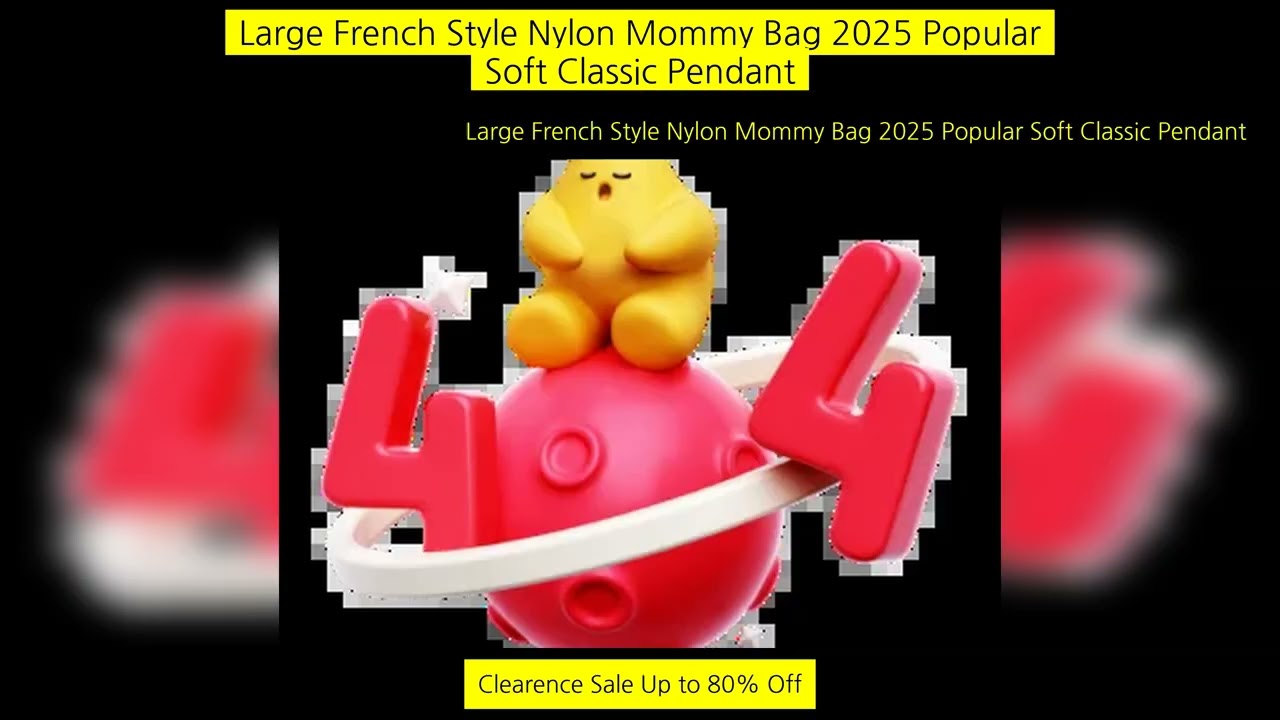 Large French Style Nylon Mommy Bag 2025 Popular Soft Classic Pendant Women
