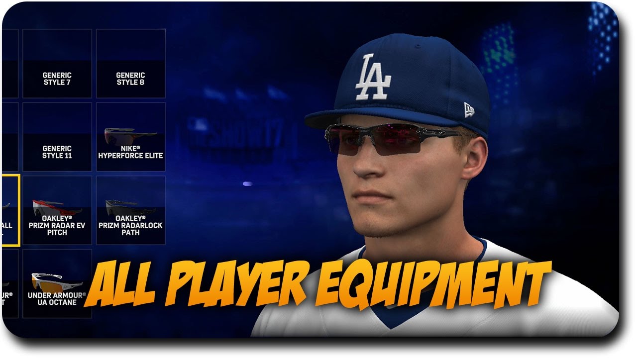 MLB The Show 17 All Customizable Player Equipment