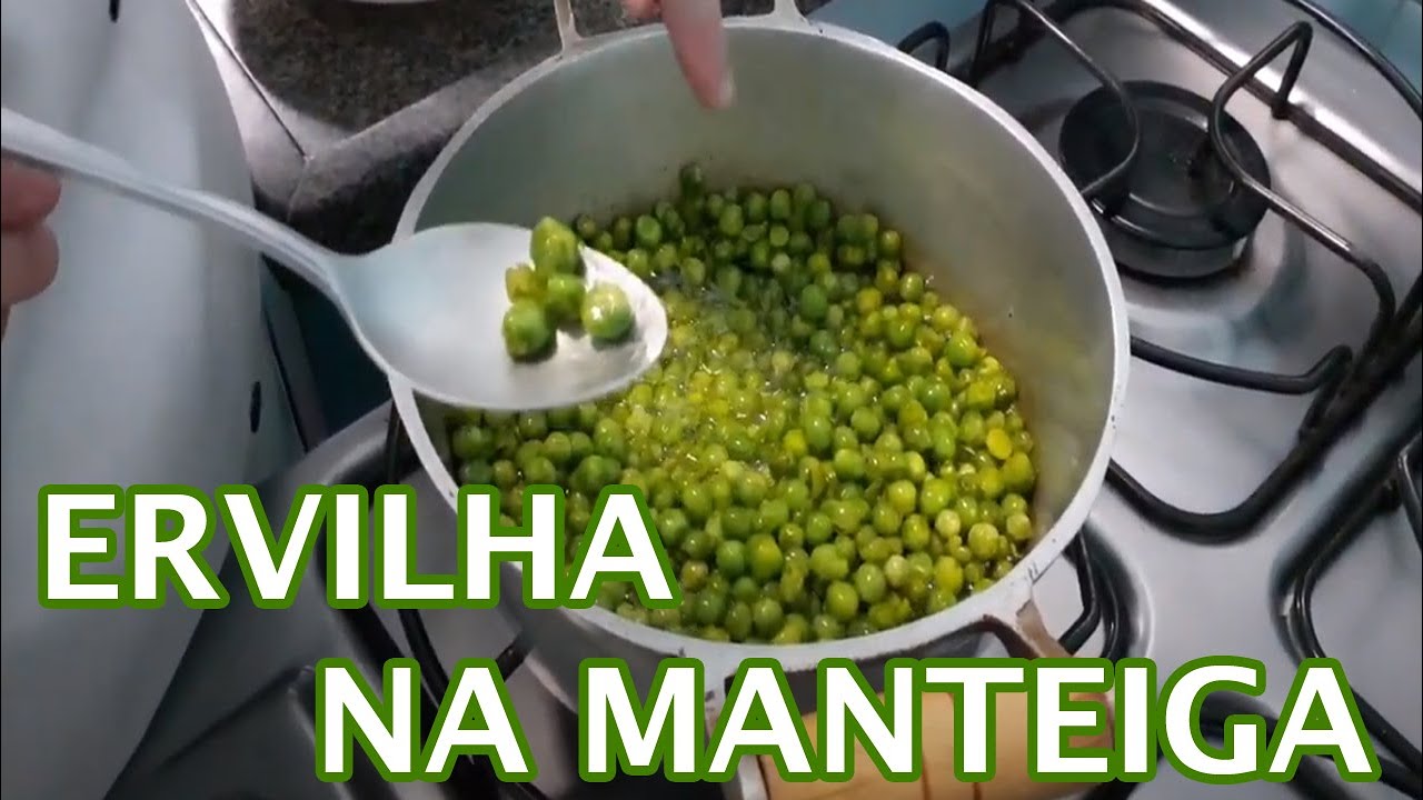 USANDO APENAS ERVILHAS CONGELADAS E MANTEIGA, VOCÊ FAZ UM ACOMPANHAMENTO INCRÍVEL!