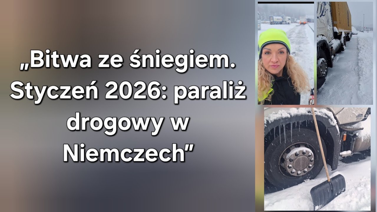 Śnieżyca w Niemczech | 26 stycznia 2026. Moja historia z drogi i parkingów @TruckingFitGioia 