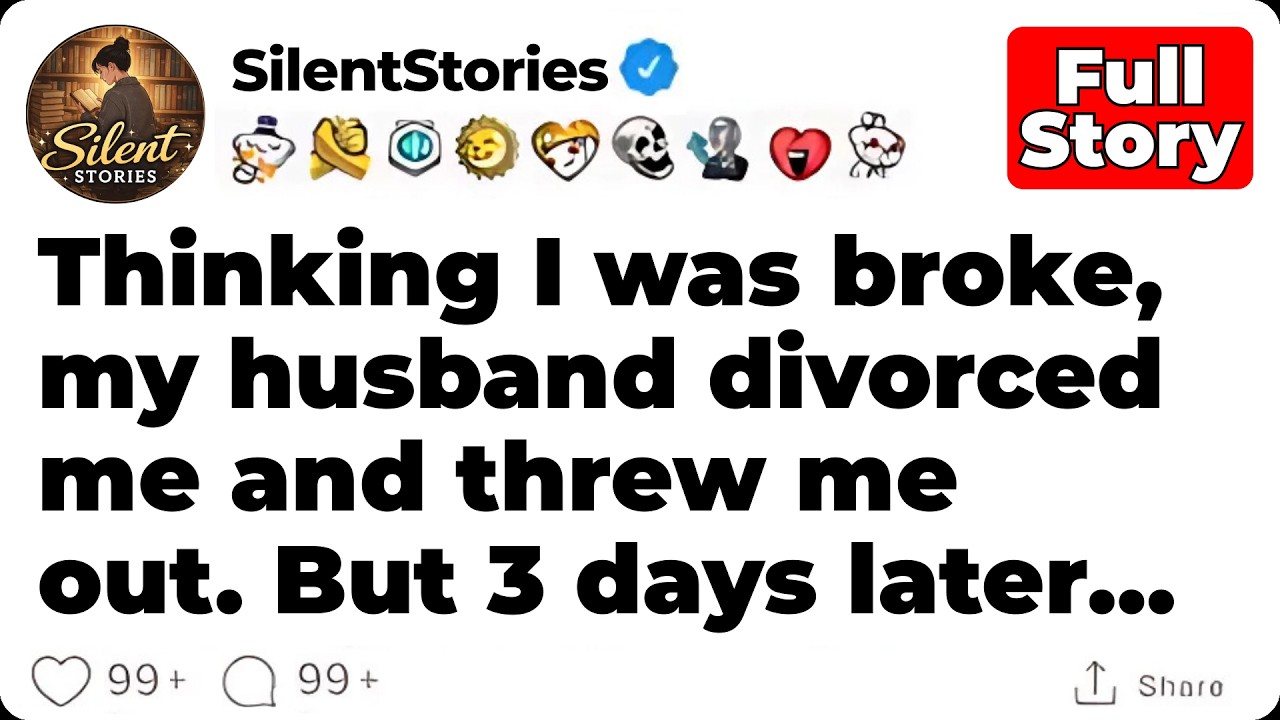 Thinking I was broke, my husband divorced me and threw me out. But 3 days later… [FULL STORY]