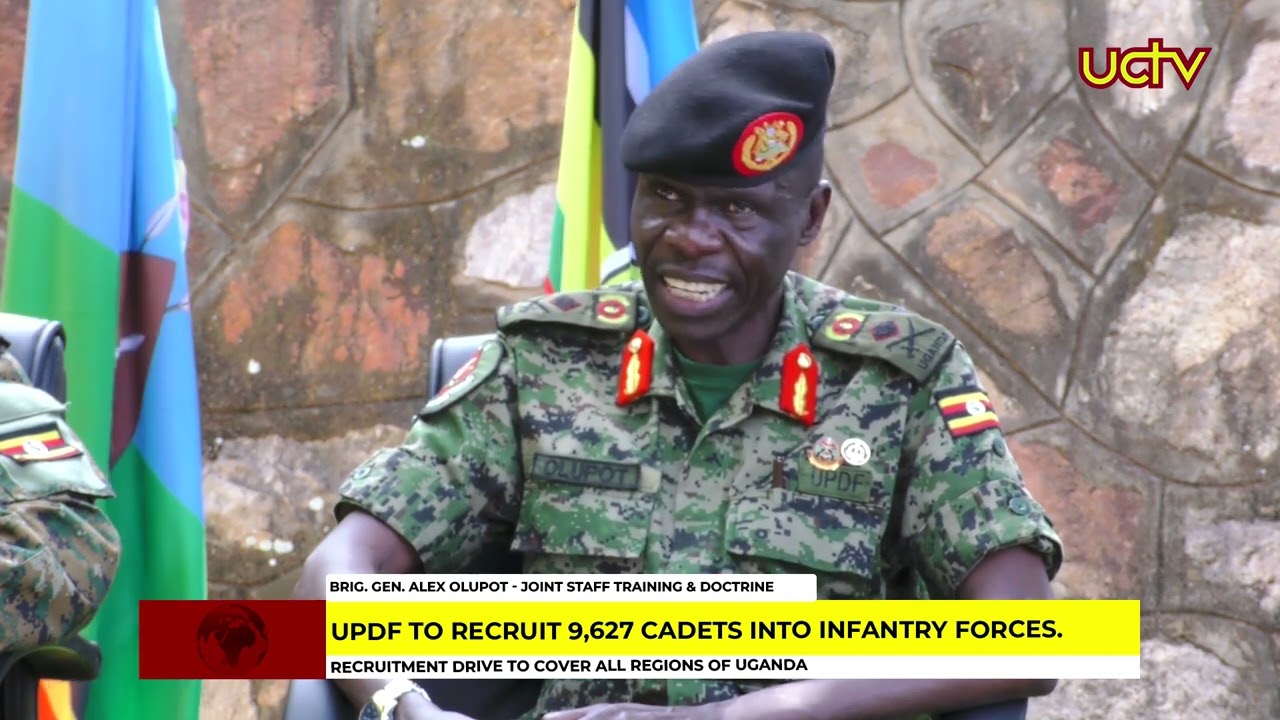 UPDF to Recruit 9,627 Cadets into Infantry forces