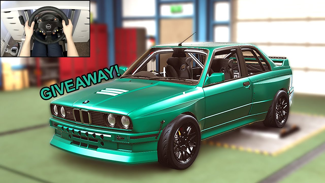 Building BMW E30 V8 TURBO + GIVEAWAY - DRIFT21 (Steering Wheel + Shifter) Gameplay