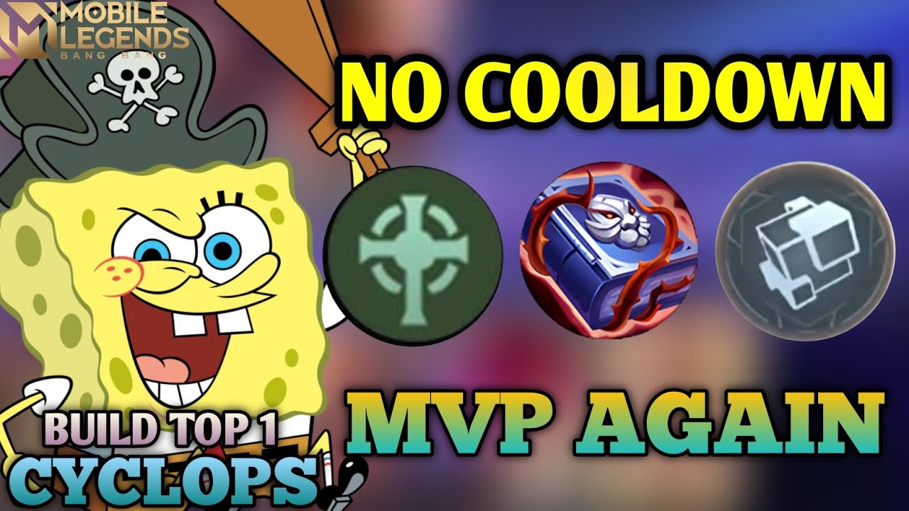 WAR NON STOP🔥CYCLOPS EMBLEM SUPPORT BIKIN HERO META GK BERDAYA | BEST BUILD CYCLOPS - Mobile Legends