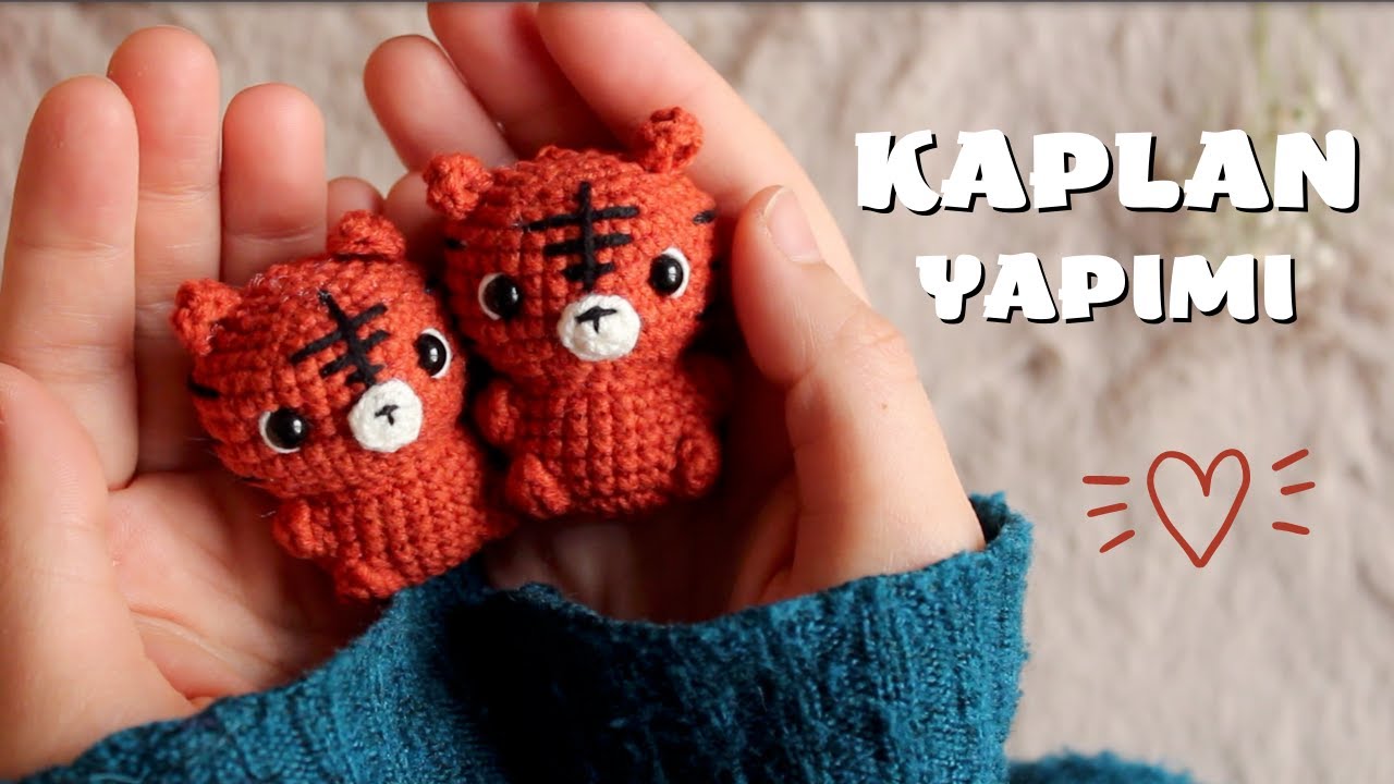 Amigurumi KAPLAN Yapımı - Anahtarlık