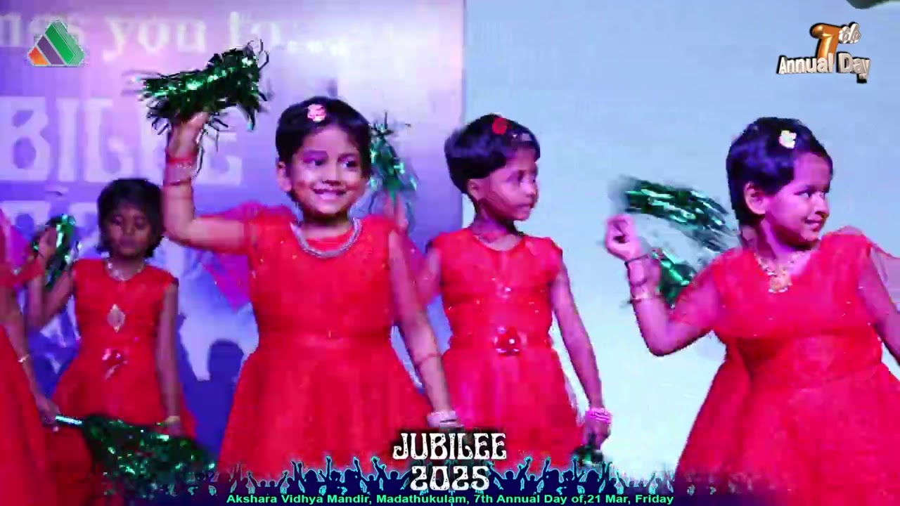 CRAZY FROG DANCE OF 7th ANNUAL DAY CELEBRATION IN AKSHARA VIDHYA MANDIR MADATHUKULAM ON 21-MAR-2025