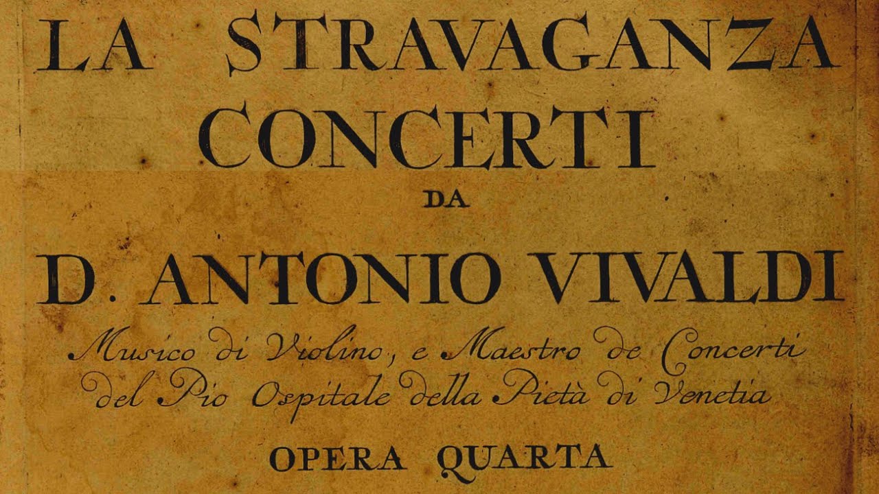 VIVALDI | La Stravaganza | Concerto RV 357 in A minor, Op. 4 No. 4 | Original print, 1716